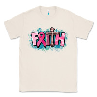 Natural Cancer Faith Cross Classic Tee - HowdyJamesFarm