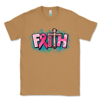 Toasted Coconut Cancer Faith Cross Classic Tee - HowdyJamesFarm
