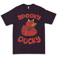 Plum spooky devil rubber duck halloween Premium Tee - longCreatives