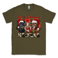 Army Green Merry Christmas Heifers Classic Tee - RanaPortraitStore