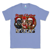 Colony Blue Merry Christmas Heifers Classic Tee - RanaPortraitStore