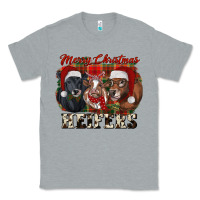Heather Grey Merry Christmas Heifers Classic Tee - RanaPortraitStore