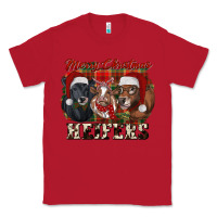 Red Merry Christmas Heifers Classic Tee - RanaPortraitStore