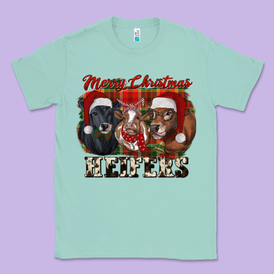 Merry Christmas Heifers Classic Tee Designed By Ranaportraitstore