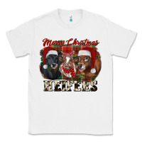 White Merry Christmas Heifers Classic Tee - RanaPortraitStore
