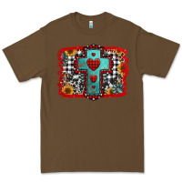 Cacao Christmas cross with background Premium Tee - Jasminsmagicworld