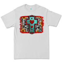 Dove Grey Christmas cross with background Premium Tee - Jasminsmagicworld