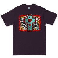 Plum Christmas cross with background Premium Tee - Jasminsmagicworld