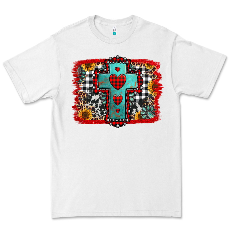Christmas Cross With Background Premium Tee by Jasminsmagicworld | Teevron