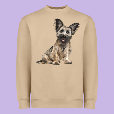 Skye Terrier Dog Illustrations Heavyweight Sweatshirt Designed By Lillyallendesigns