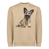 Mushroom Skye Terrier Dog Illustrations Heavyweight Sweatshirt - LillyAllenDesigns