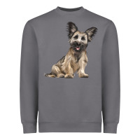 Storm Skye Terrier Dog Illustrations Heavyweight Sweatshirt - LillyAllenDesigns
