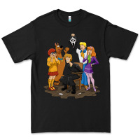 Black surprise!  scooby dog with friends funny halloween Premium Tee - longCreatives