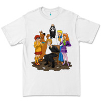 White surprise!  scooby dog with friends funny halloween Premium Tee - longCreatives