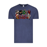 Vintage Denim mooey christmas Vintage Tee - CowGirlArtShop