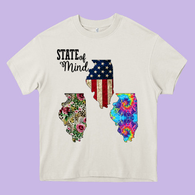 Im In A Fishing State Of Mind Illinois Heavy Core Tee Designed By Bettercallsaul