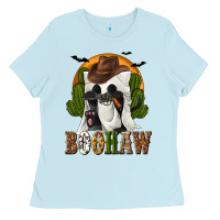 Baby Blue Boohaw Western Ladies Tee - texasbilliewilder