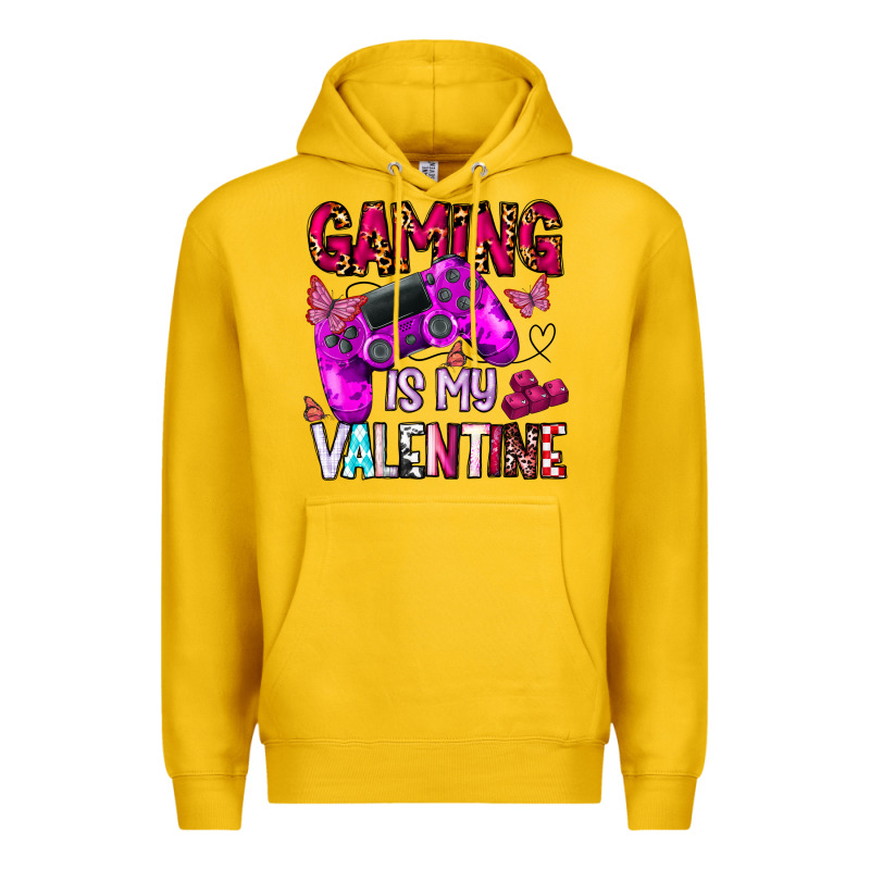 Gaming Is My Valentine Premium Hoodie by CowhideDigitalArt | Teevron
