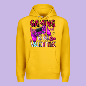 Gaming Is My Valentine Premium Hoodie Designed By Cowhidedigitalart