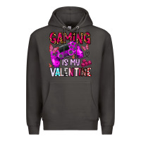 Smoke gaming is my valentine Premium Hoodie - CowhideDigitalArt