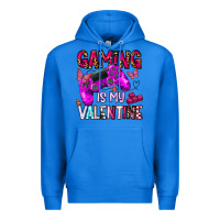 True Royal gaming is my valentine Premium Hoodie - CowhideDigitalArt
