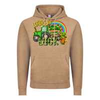 Vintage Coffee Loads of luck tractor Vintage Hoodie - CowGirlArtShop