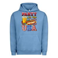 Pigment Pebble Blue party in the usa Urban Hoodie - AdoDesignShop