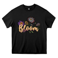 Black bloom Heavy Core Tee - JahusDesignShop