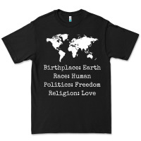 Black birthplace earth race human politics freedom religion love t shirt Premium Tee - longCreatives