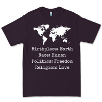 Plum birthplace earth race human politics freedom religion love t shirt Premium Tee - longCreatives