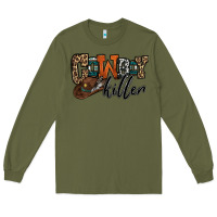 Army Green cowboy killer Long Sleeve Tee - OliviaCreatesArt