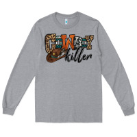 Heather Grey cowboy killer Long Sleeve Tee - OliviaCreatesArt