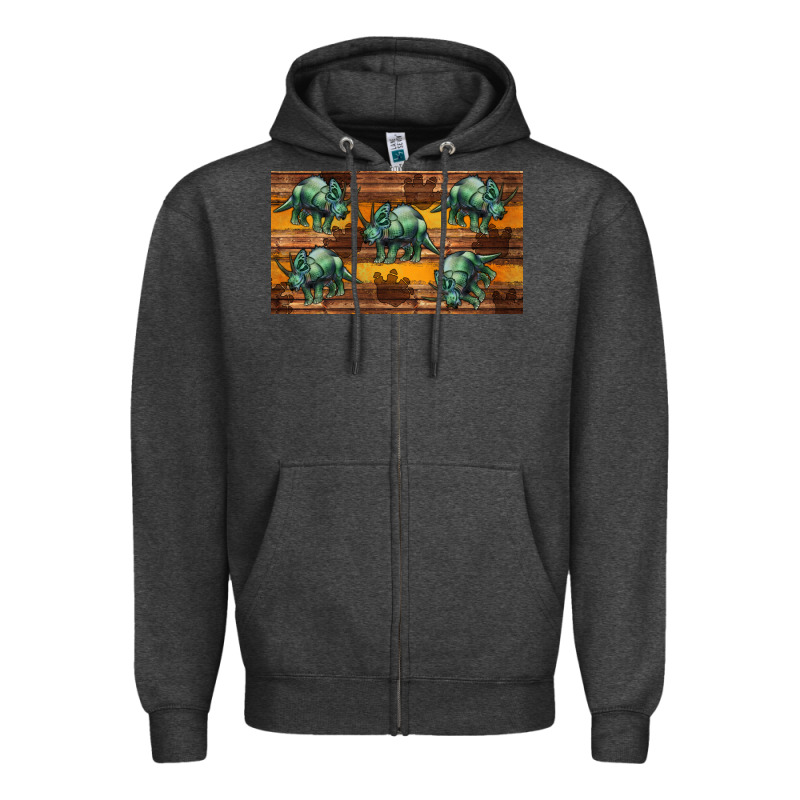 Dinosaur Triceratops Sippy Cup Zipper Hoodie by Artiststas | Teevron