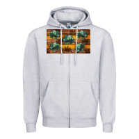 Heather Grey dinosaur triceratops sippy cup Zipper Hoodie - Artiststas