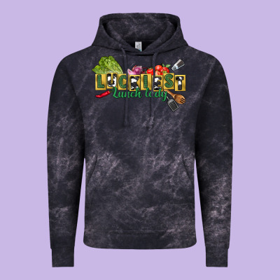 Luckiest Lunch Lady St. Patrick's Day Vintage Hoodie Designed By Cowgirlartshop