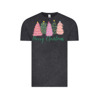 Vintage Black merry christmas trees Vintage Tee - CowGirlArtShop