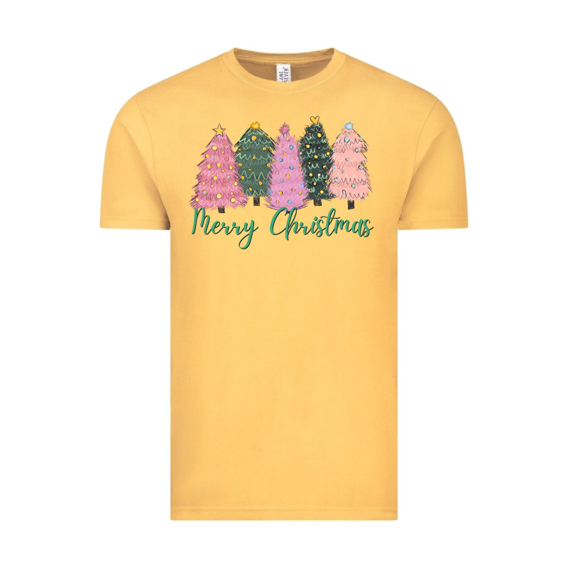 Merry Christmas Trees Vintage Tee by CowGirlArtShop | Teevron