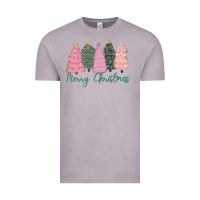 Vintage Zinc merry christmas trees Vintage Tee - CowGirlArtShop