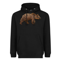 Black bear Heavyweight Hoodie - BarkalooDesign