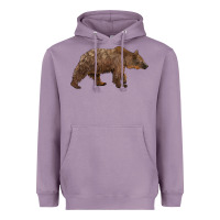 Lavender bear Heavyweight Hoodie - BarkalooDesign