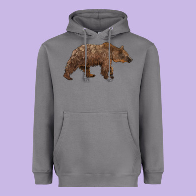 Bear Heavyweight Hoodie Designed By Barkaloodesign