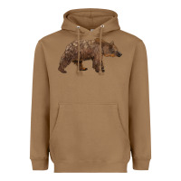 Toasted Coconut bear Heavyweight Hoodie - BarkalooDesign