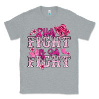 Heather Grey Her fight is our fight Cancer Awareness Classic Tee - HowdyJamesFarm