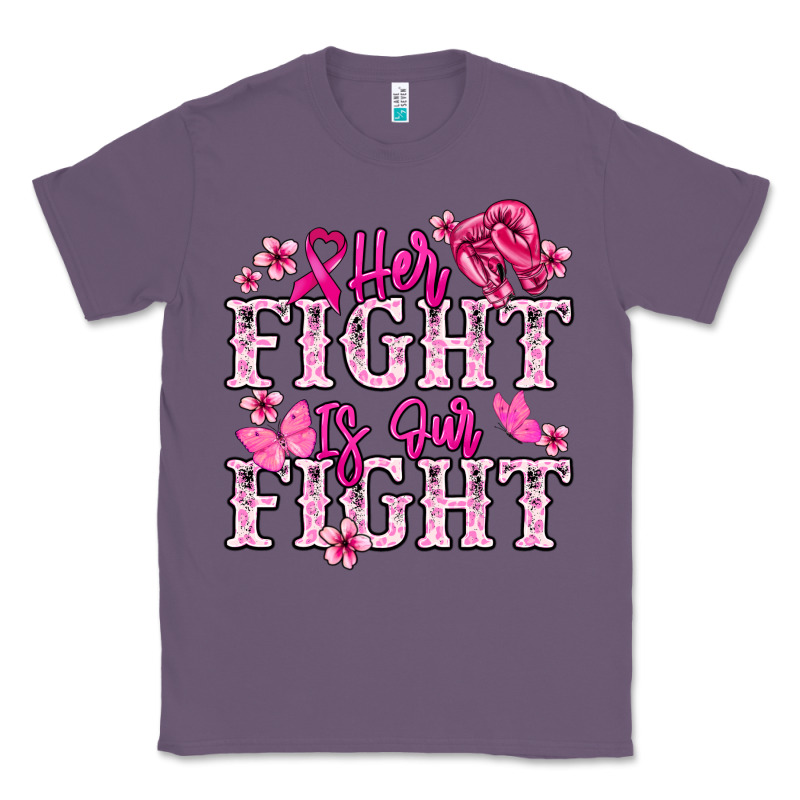 Her Fight Is Our Fight Cancer Awareness Classic Tee by HowdyJamesFarm | Teevron