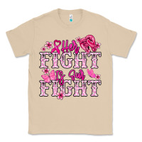 Mushroom Her fight is our fight Cancer Awareness Classic Tee - HowdyJamesFarm
