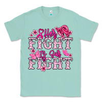 Seafoam Her fight is our fight Cancer Awareness Classic Tee - HowdyJamesFarm