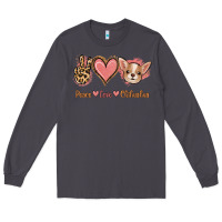 Smoke Peace Love Chihuahua Long Sleeve Tee - Jasminsmagicworld