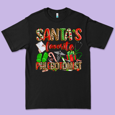 Santa's Favorite Phlebotomist Premium Tee Designed By Texasbilliewilder