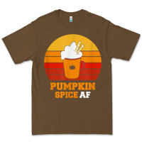 Cacao pumpkin spice af retro vintage background happy halloween Premium Tee - longCreatives