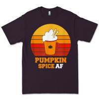 Plum pumpkin spice af retro vintage background happy halloween Premium Tee - longCreatives